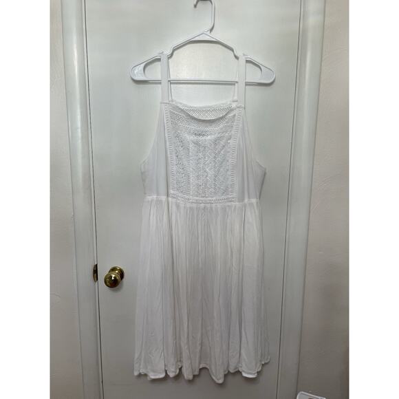 Torrid Crochet Coastal Cottagecore Boho Sleeveless Dress Size 1 Torrid 14/16 - Picture 2 of 8